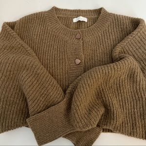 NWOT oak & fort cropped knit top